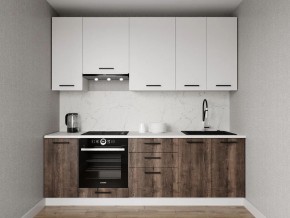 Кухонный гарнитур Старое Дерево 2400 h950 (Стол. 38мм) в Челябинске - cheliabinsk.ok-mebel.com | фото