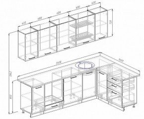 Кухонный гарнитур угловой Бланка 2600х1600 (Стол. 26мм) в Челябинске - cheliabinsk.ok-mebel.com | фото 2