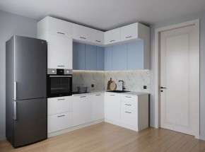 Кухонный гарнитур угловой Капри 2200*1700 (Стол. 38мм) в Челябинске - cheliabinsk.ok-mebel.com | фото