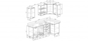 Кухонный гарнитур Умбра 2200*1000 (Стол. 38мм) в Челябинске - cheliabinsk.ok-mebel.com | фото 2