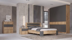 ЛЕНОРА Спальный гарнитур (модульный) графит в Челябинске - cheliabinsk.ok-mebel.com | фото