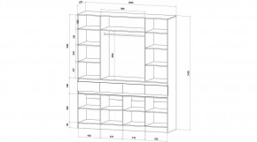 ЛЕНОРА Спальный гарнитур (модульный) графит в Челябинске - cheliabinsk.ok-mebel.com | фото 9