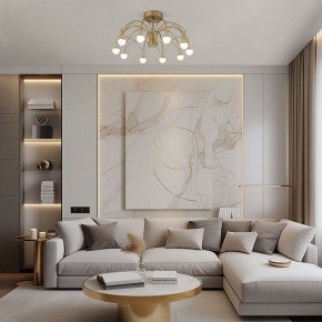 Люстра на штанге Eurosvet Ragno 90031/10 LED золото в Челябинске - cheliabinsk.ok-mebel.com | фото 4
