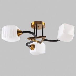 Люстра на штанге Imex MD.52009 MD.52009-3-S-BK+GAB в Челябинске - cheliabinsk.ok-mebel.com | фото