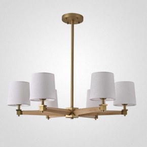 Люстра на штанге Imperiumloft Jorgenson White/Light wood STAVRA01 в Челябинске - cheliabinsk.ok-mebel.com | фото