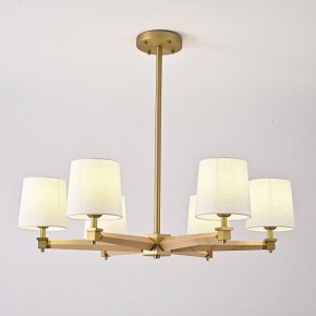 Люстра на штанге Imperiumloft Jorgenson White/Light wood STAVRA01 в Челябинске - cheliabinsk.ok-mebel.com | фото 2