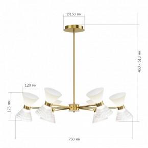 Люстра на штанге ST-Luce SPIRIT SL2004.303.12 в Челябинске - cheliabinsk.ok-mebel.com | фото 2
