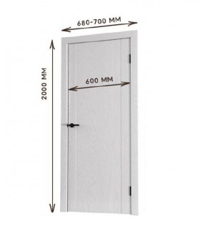 Межкомнатная дверь Bolivar Каньон браун (комплект) 600 в Челябинске - cheliabinsk.ok-mebel.com | фото