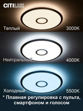 Накладной светильник Citilux Старлайт Смарт CL703A43G в Челябинске - cheliabinsk.ok-mebel.com | фото 3