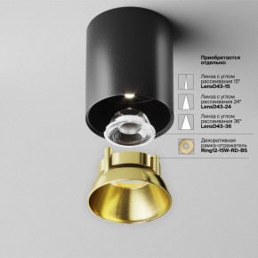 Накладной светильник Maytoni Alfa LED C064CL-12W4K-RD-B в Челябинске - cheliabinsk.ok-mebel.com | фото 3