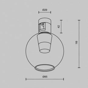 Накладной светильник Maytoni Bubble TR148-1-3W4K-PT в Челябинске - cheliabinsk.ok-mebel.com | фото 6