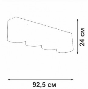Накладной светильник Vitaluce V2881 V2881-1/4PL в Челябинске - cheliabinsk.ok-mebel.com | фото 3