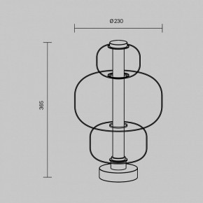 Настольная лампа декоративная Maytoni Atmos MOD364TL-L15B3K в Челябинске - cheliabinsk.ok-mebel.com | фото 5