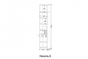 НИКОЛЬ 6 Пенал в Челябинске - cheliabinsk.ok-mebel.com | фото 2
