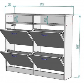 Обувница W15 в Челябинске - cheliabinsk.ok-mebel.com | фото 2