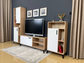 ОСКАР TRIO Гостиная (дуб золотой/белый) в Челябинске - cheliabinsk.ok-mebel.com | фото 3