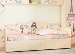 Кровать для детской КР24 Париж в Челябинске - cheliabinsk.ok-mebel.com | фото 2