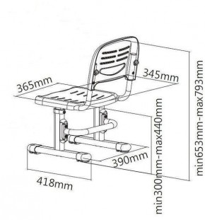 Парта-трансофрмер Amare II Pink + ящик + SST3 Pink в Челябинске - cheliabinsk.ok-mebel.com | фото 8