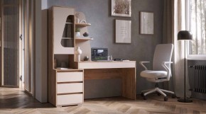 ПИФАГОР Стол компьютерный (дуб вотан/кашемир) в Челябинске - cheliabinsk.ok-mebel.com | фото