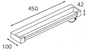 Подсветка для зеркала Italline IT01-1068/45 IT01-1068/45 black в Челябинске - cheliabinsk.ok-mebel.com | фото 2