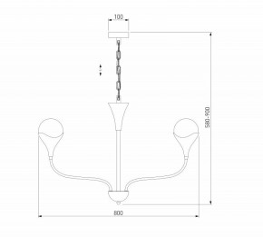 Подвесная люстра Eurosvet Calyx 60169/6 никель в Челябинске - cheliabinsk.ok-mebel.com | фото 3