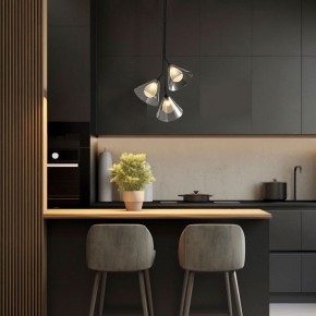Подвесная люстра Eurosvet Enigma 70161/3 черный в Челябинске - cheliabinsk.ok-mebel.com | фото 3