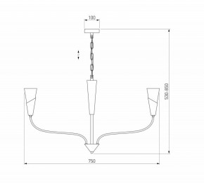 Подвесная люстра Eurosvet Rhyton 60167/6 латунь в Челябинске - cheliabinsk.ok-mebel.com | фото 5