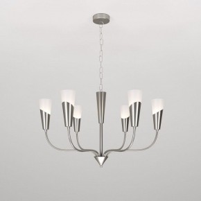 Подвесная люстра Eurosvet Rhyton 60167/6 никель в Челябинске - cheliabinsk.ok-mebel.com | фото