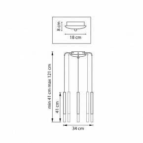 Подвесная люстра Lightstar Tubo L5T747137 в Челябинске - cheliabinsk.ok-mebel.com | фото 3