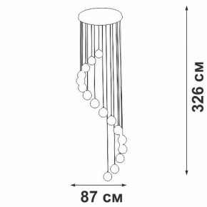 Подвесная люстра Vitaluce V2893 V2893-9/16S в Челябинске - cheliabinsk.ok-mebel.com | фото 4
