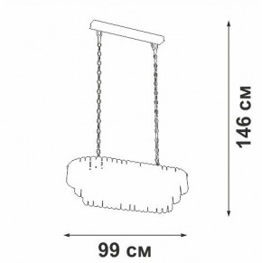 Подвесная люстра Vitaluce V5353 V5353-8/19 в Челябинске - cheliabinsk.ok-mebel.com | фото 4