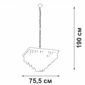 Подвесная люстра Vitaluce V5818 V5818-8/13 в Челябинске - cheliabinsk.ok-mebel.com | фото 5