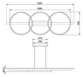 Подвесной светильник Arte Lamp Fluido A3913SP-24BK в Челябинске - cheliabinsk.ok-mebel.com | фото 3