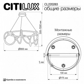 Подвесной светильник Citilux PYTHON CL220283 в Челябинске - cheliabinsk.ok-mebel.com | фото 8