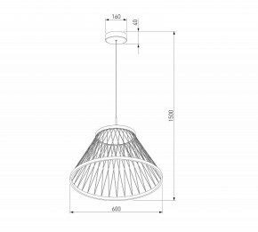 Подвесной светильник Eurosvet Cesta 40017/1 LED коричневый в Челябинске - cheliabinsk.ok-mebel.com | фото 5
