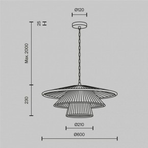 Подвесной светильник Maytoni Costa MOD394PL-01BS1 в Челябинске - cheliabinsk.ok-mebel.com | фото 5