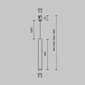 Подвесной светильник Maytoni Focus Led TR155-1-5W3K-B в Челябинске - cheliabinsk.ok-mebel.com | фото 5