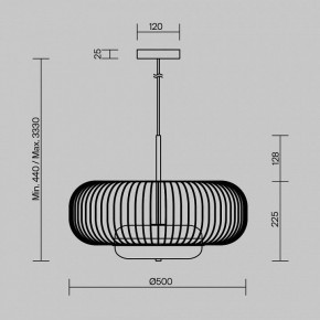 Подвесной светильник Maytoni Levitation MOD376PL-L30G3K в Челябинске - cheliabinsk.ok-mebel.com | фото 5