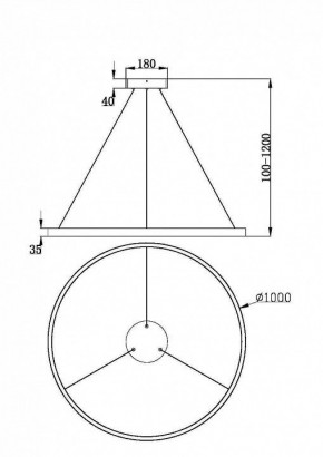 Подвесной светильник Maytoni Rim MOD058PL-L54BK в Челябинске - cheliabinsk.ok-mebel.com | фото 4