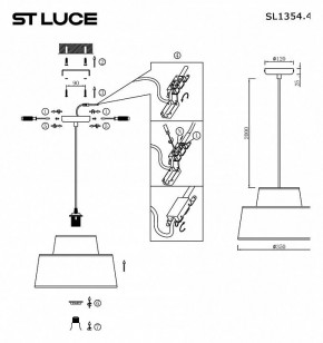 Подвесной светильник ST-Luce Jackie SL1354.423.01 в Челябинске - cheliabinsk.ok-mebel.com | фото 4