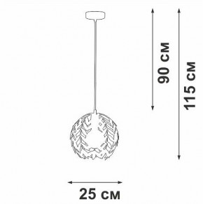 Подвесной светильник Vitaluce V1869 V1869-0/1S в Челябинске - cheliabinsk.ok-mebel.com | фото 6