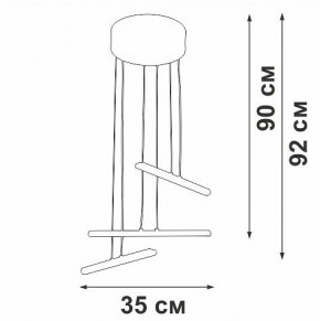 Подвесной светильник Vitaluce V3046 V3046-1/3S в Челябинске - cheliabinsk.ok-mebel.com | фото 5