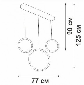 Подвесной светильник Vitaluce V3050 V3050-0/3S в Челябинске - cheliabinsk.ok-mebel.com | фото 5
