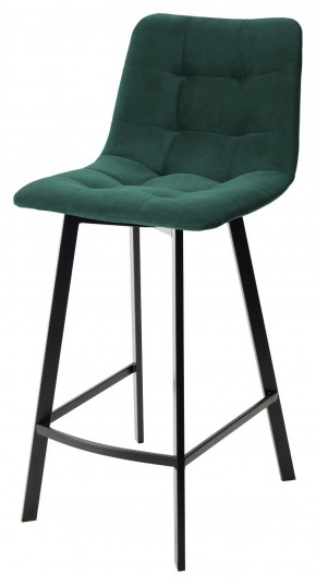 Полубарный стул CHILLI-QB SQUARE зеленый #19, велюр / черный каркас (H=66cm) М-City в Челябинске - cheliabinsk.ok-mebel.com | фото 1