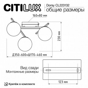 Потолочная люстра Citilux Dorsy CL223132 в Челябинске - cheliabinsk.ok-mebel.com | фото 12