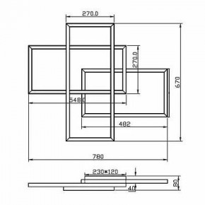 Потолочная люстра Maytoni Line MOD016CL-L80BK в Челябинске - cheliabinsk.ok-mebel.com | фото 2