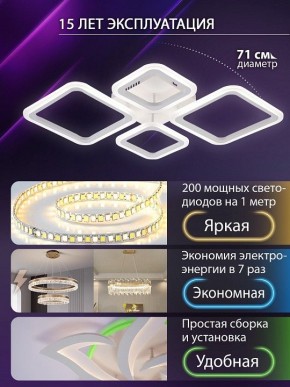 Потолочная люстра Natali Kovaltseva OPTI LED LAMPS 81108/1C в Челябинске - cheliabinsk.ok-mebel.com | фото 5