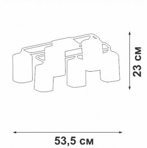 Потолочная люстра Vitaluce V3092 V3092-1/6PL в Челябинске - cheliabinsk.ok-mebel.com | фото 4
