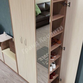 Прихожая ДОМИНО mini Бодега темный/светлый в Челябинске - cheliabinsk.ok-mebel.com | фото 4