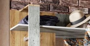 Прихожая Кензо (крафт/бетон) вешалка+шкаф в Челябинске - cheliabinsk.ok-mebel.com | фото 6